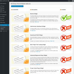 Page screenshot: Sound Master &rarr; Add-ons
