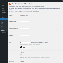 Page screenshot: Settings → SoundCloud