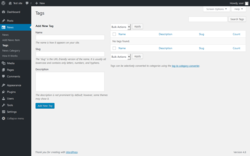 Page screenshot: News → Tags