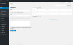 Page screenshot: News → Tags