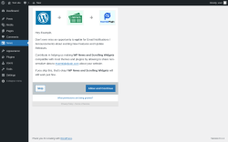 Page screenshot: News ‹ Test site — WordPress
