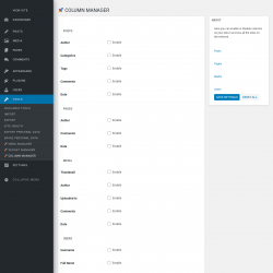 Page screenshot: Tools &rarr;  Column Manager