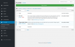 Page screenshot: Plugins &lsaquo; Test site &mdash; WordPress