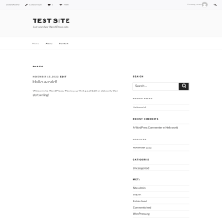 Page screenshot: View Site