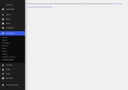 Page screenshot: Appearance &rarr; 