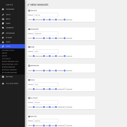 Page screenshot: Tools &rarr; 🚀 Menu Manager
