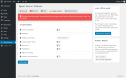 Page screenshot: Speed Booster &rarr;  Google Analytics