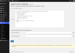 Page screenshot: Settings &rarr; Speed Sense