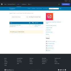 Page screenshot: Post Slider → Support Forum