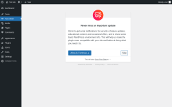 Page screenshot: ‹ Test site — WordPress