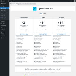 Page screenshot: Post Slider → Upgrade  ➤