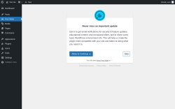 Page screenshot: ‹ Test site — WordPress