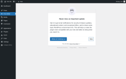 Page screenshot: ‹ Test site — WordPress