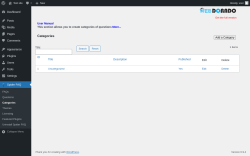 Page screenshot: Spider FAQ &rarr; Categories