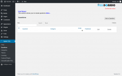 Page screenshot: Spider FAQ &rarr; Questions