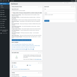 Page screenshot: Dashboard ‹ Test site — WordPress