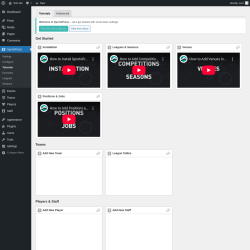 Page screenshot: SportsPress → Tutorials