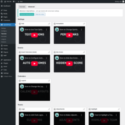 Page screenshot: SportsPress → Tutorials → Advanced