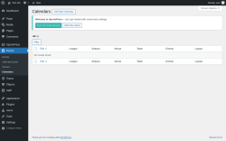 Page screenshot: Events → Calendars