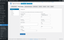Page screenshot: Sprout Invoices → General Settings