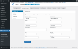Page screenshot: Sprout Invoices → General Settings