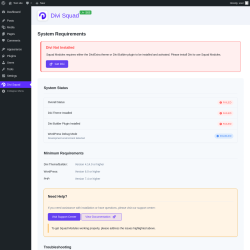 Page screenshot: Divi Squad