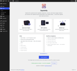 Page screenshot: Media &rarr; Squishify