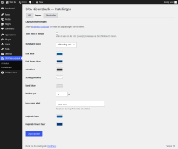 Page screenshot: SRA Nieuwsbank &rarr; Instellingen &rarr; Layout