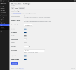 Page screenshot: SRA Nieuwsbank &rarr; Instellingen &rarr; Layout