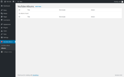 Page screenshot: YouTube Album &rarr; Albums