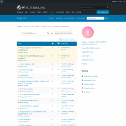 Page screenshot: SSL Zen &rarr; Support Forum