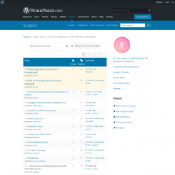 Page screenshot: SSL Zen &rarr; Support Forum