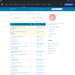 Page screenshot: SSL Zen &rarr; Support Forum