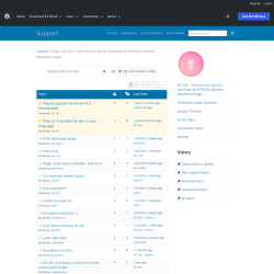Page screenshot: SSL Zen &rarr; Support Forum