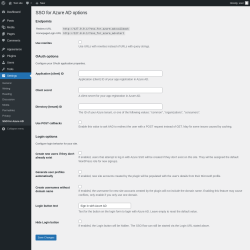 Page screenshot: Settings &rarr; SSO for Azure AD