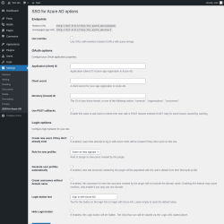 Page screenshot: Settings &rarr; SSO for Azure AD