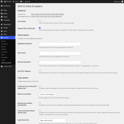 Page screenshot: Settings &rarr; SSO for Entra ID