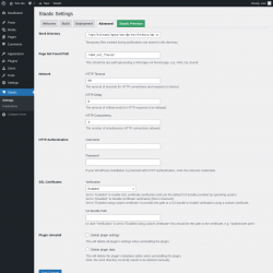 Page screenshot: Staatic → 
            Advanced        