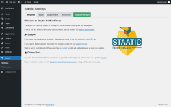 Page screenshot: Staatic
