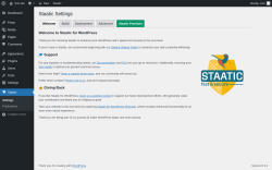 Page screenshot: Staatic