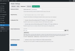 Page screenshot: Staatic → 
            Deployment        