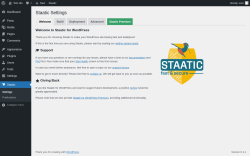 Page screenshot: Staatic