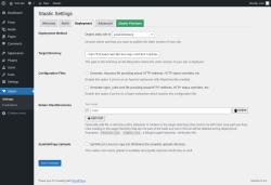 Page screenshot: Staatic → 
            Deployment        