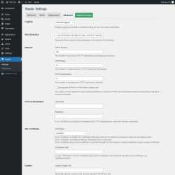 Page screenshot: Staatic → 
            Advanced        