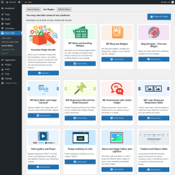 Page screenshot: Stack slider → How It Works → Our Plugins