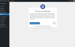 Page screenshot: ‹ Test site — WordPress