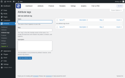 Page screenshot: STAGGS → Attribute tags