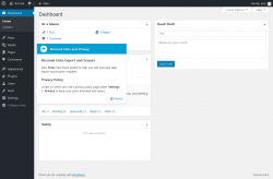 Page screenshot: Dashboard ‹ Test site — WordPress