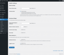 Page screenshot: Settings → Statify