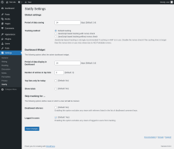 Page screenshot: Settings → Statify